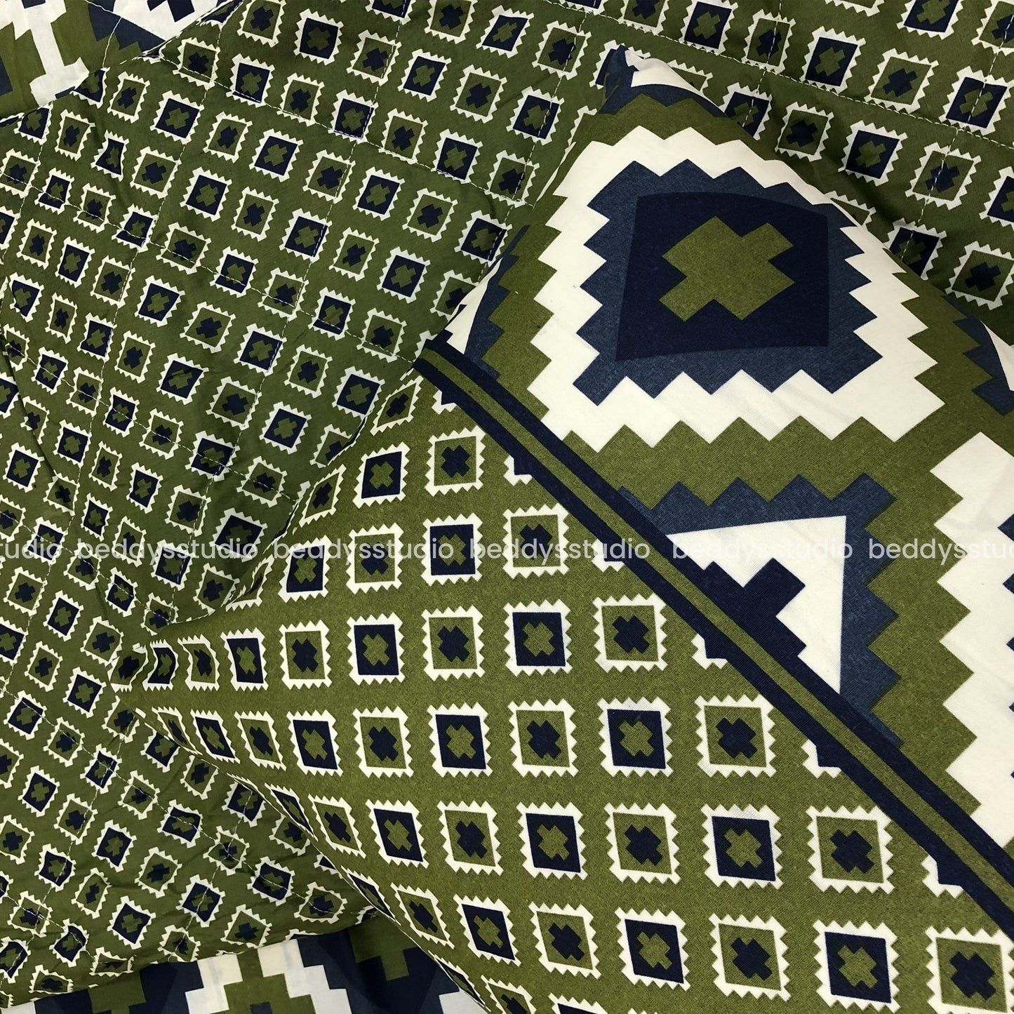 Saffron- Quilted Comforter Set 6 Pcs