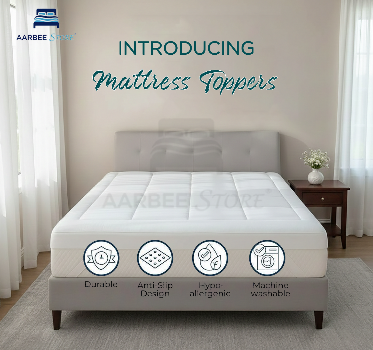 Mattress Topper Cloud Comfort - White