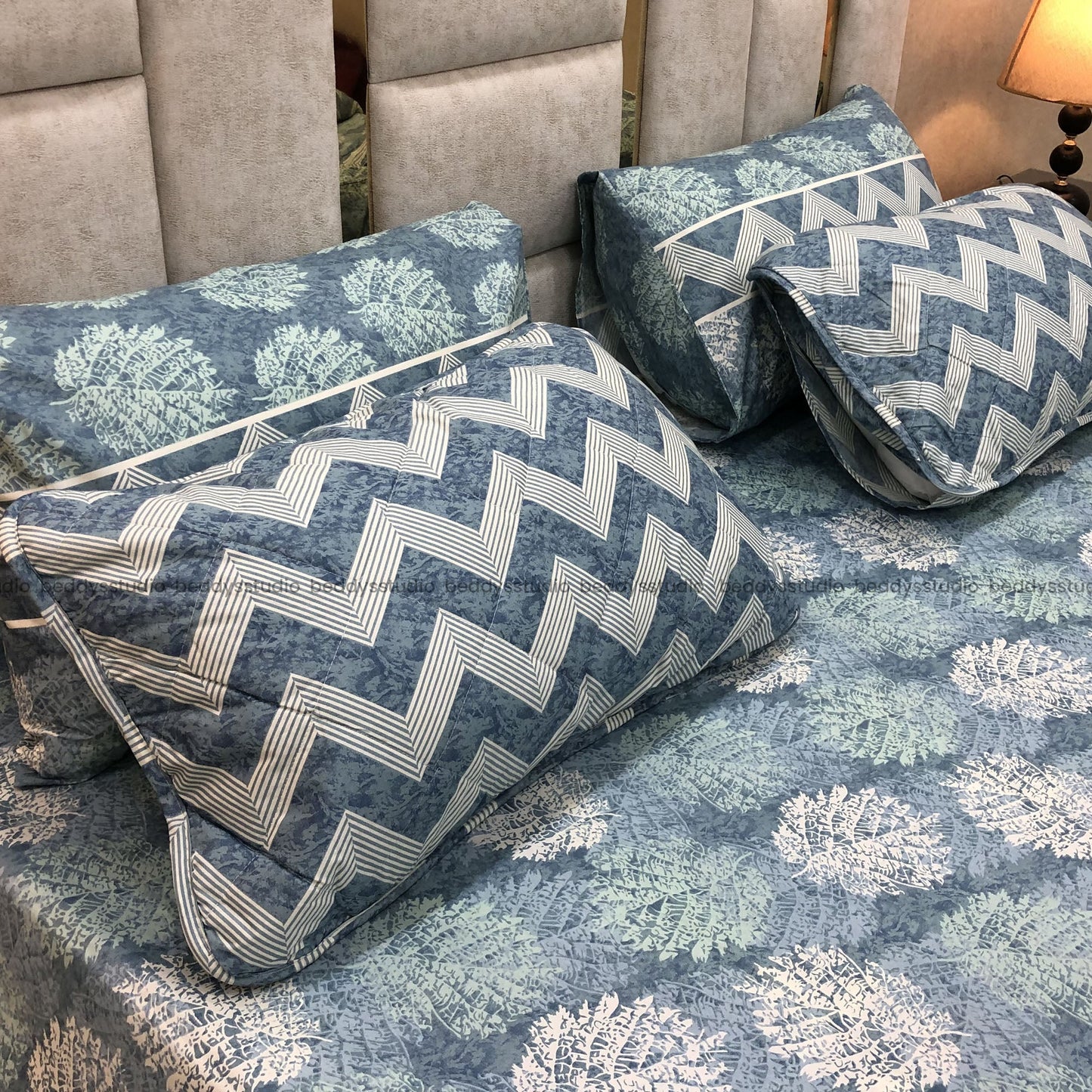 Azure - Quilted Comforter Set 6 Pcs