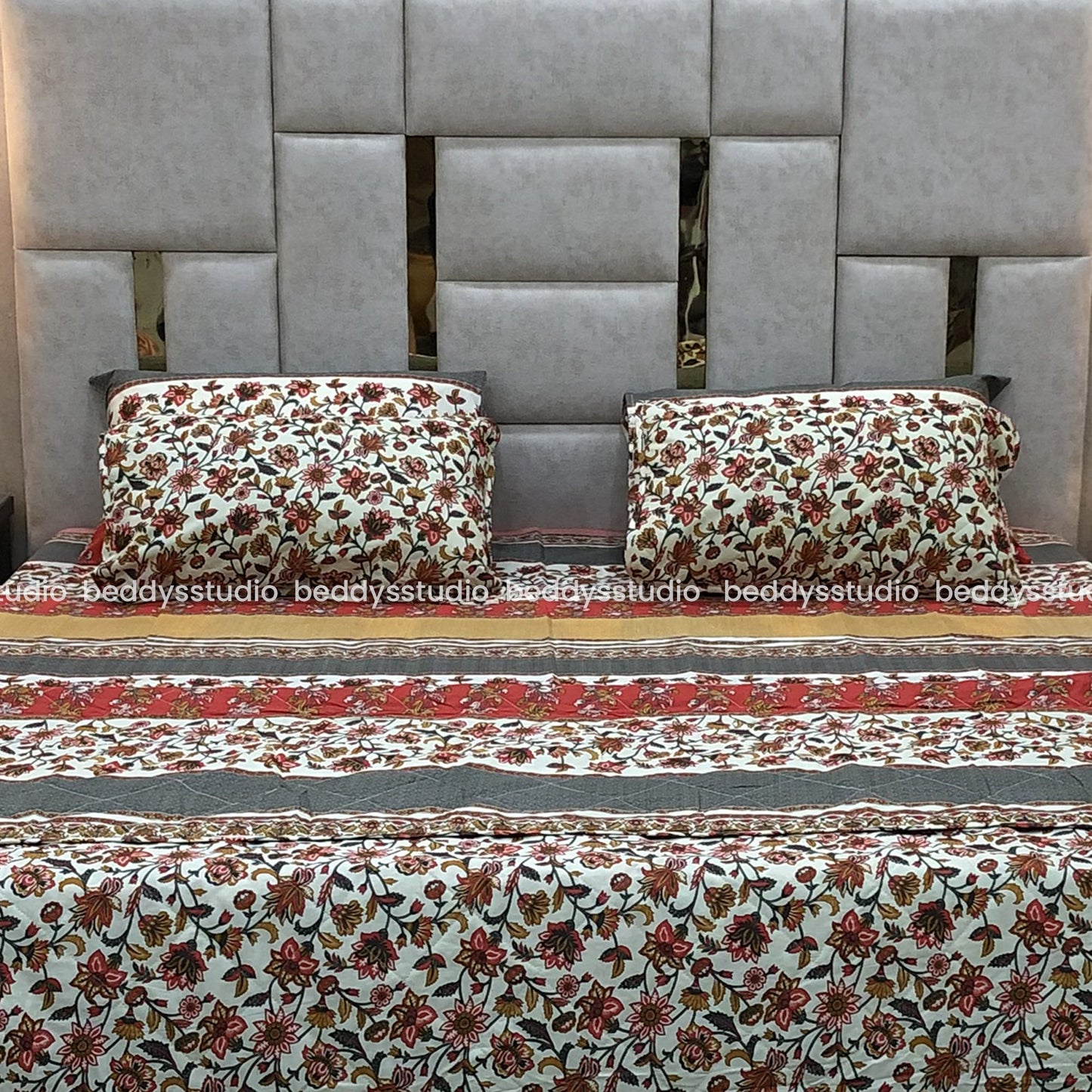 Tranquil- Quilted Comforter Set 6 Pcs