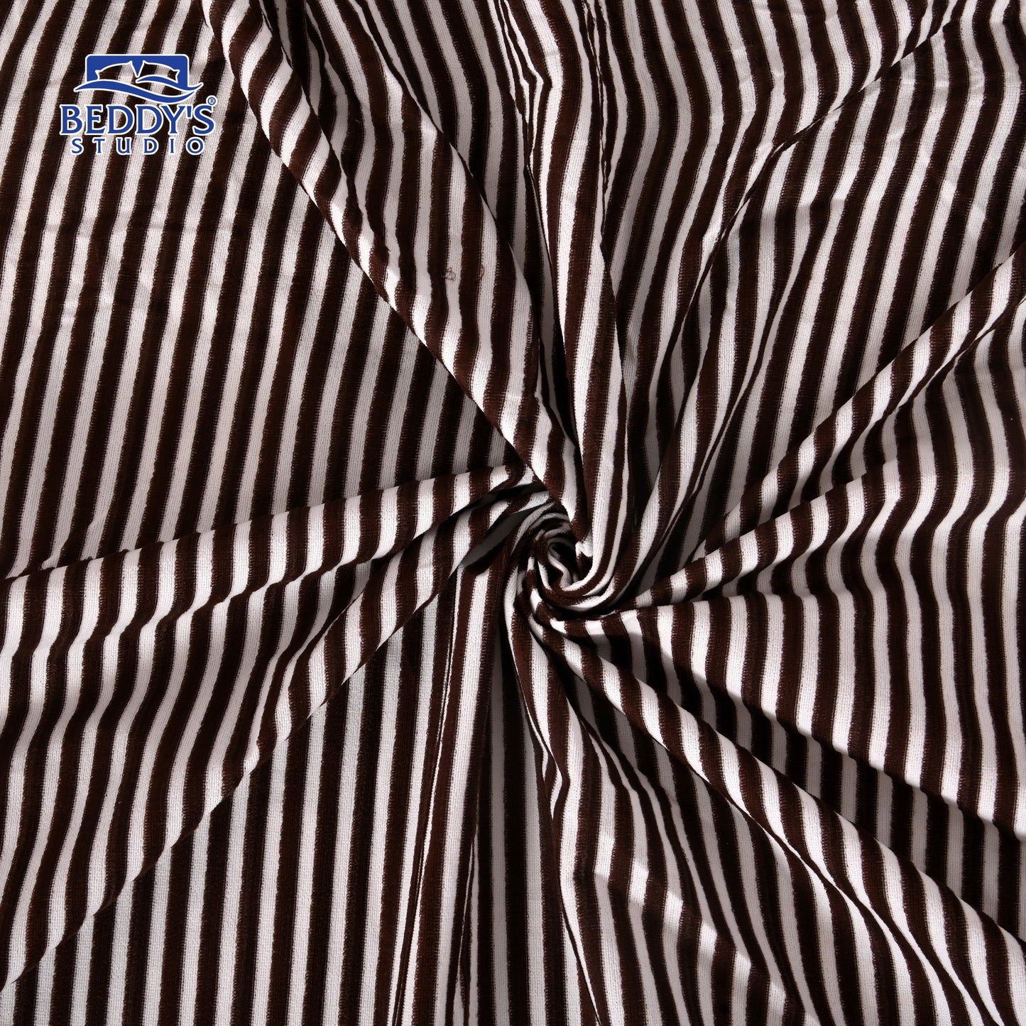 Brown Stripe Waterproof Mattress Protector