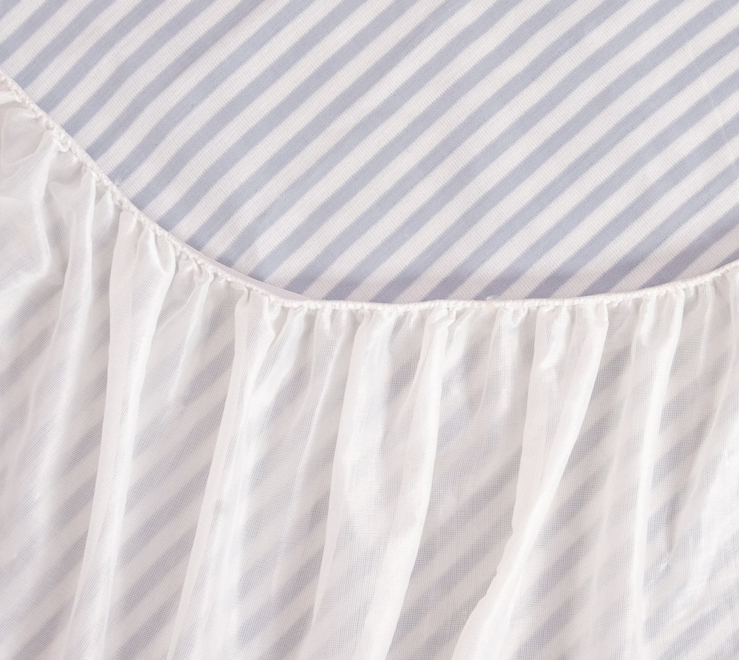 Blue Stripe Waterproof Mattress Protector