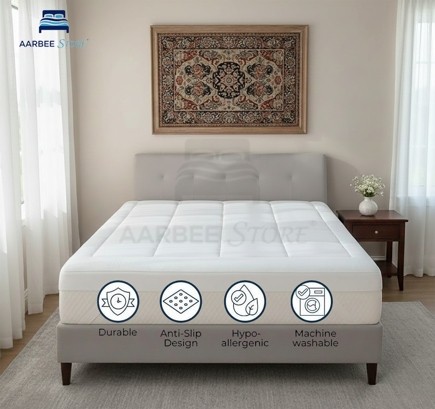 Mattress Topper Cloud Comfort - White